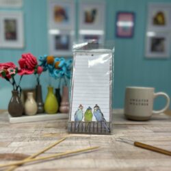 Emma Ball Budgies in Beanies Magnetic Notebook