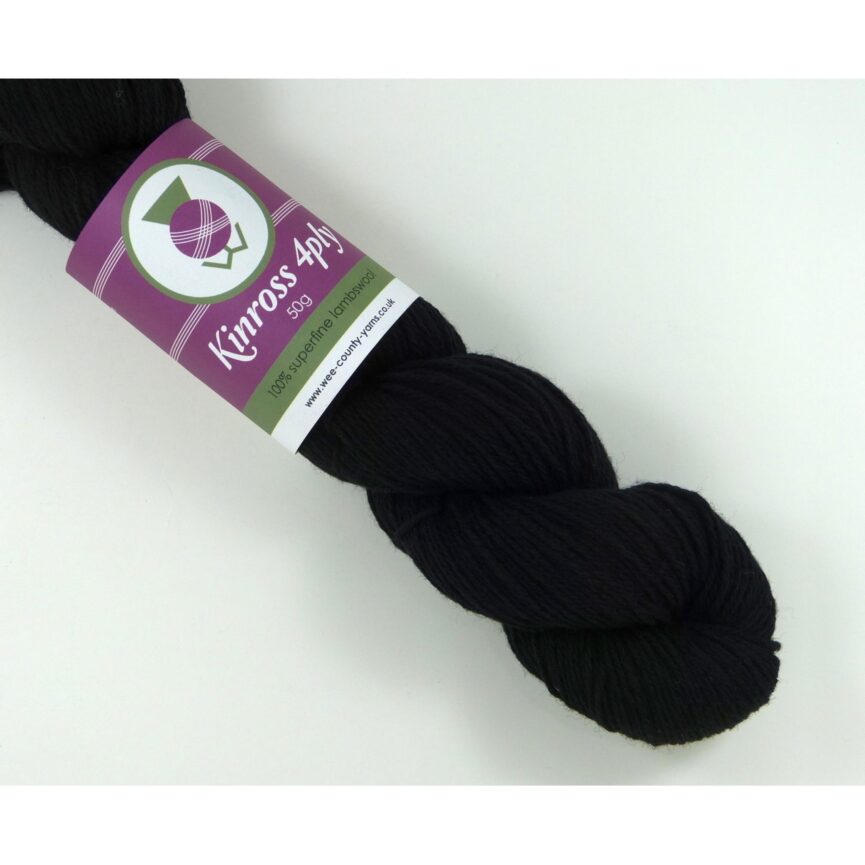 Kinross 4ply Black