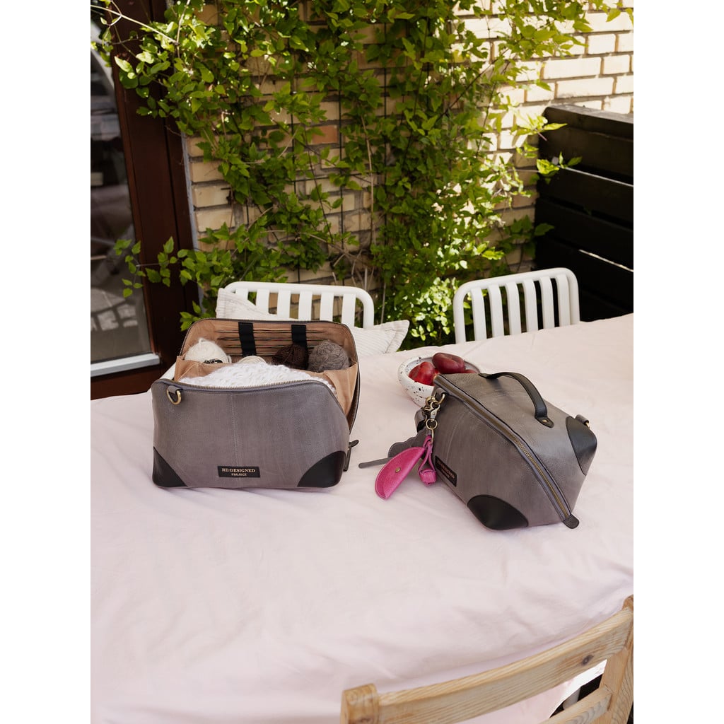 Re-Designed Project 79 - Bag with Strap & Handle - Grey/Black - Image 3